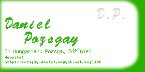 daniel pozsgay business card